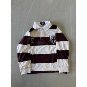 90s Polo Ralph Lauren Kids Rugby Long Sleeve Shirt Size 6